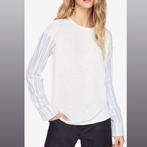 BCBGeneration stripped long sleeve blouse!